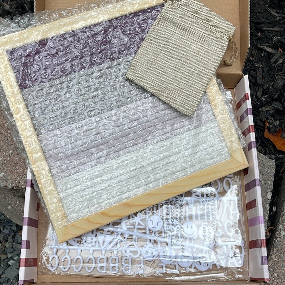 10x10 Felt Letter Board Kit - New with Box!